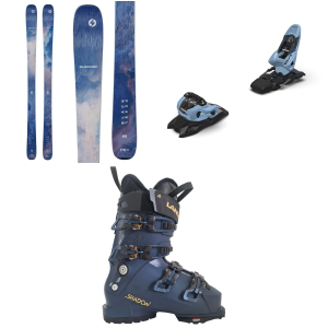 Women's Blizzard Black Pearl 88 Skis 2027 - 146 Package (146 cm) + 90 Adult Alpine Bindings in Gray size 146/90