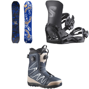 Armada Sicko Snowboard 2027 - 155 Package (155 cm) + L Mens in White size 155/L | Bamboo