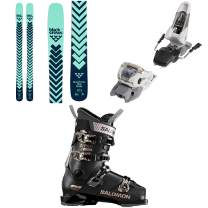 Women's Black Crows Atris Birdie Skis 2026 - 160 Package (160 cm) + 110 Adult Alpine Bindings in Light Blue size 160/110