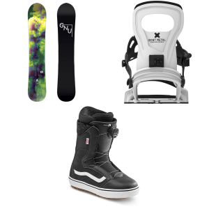 Women's GNU Setsuna LTD Snowboard 2027 - 149 Package (149 cm) + S/M Womens in White size 149/S/M | Aluminum