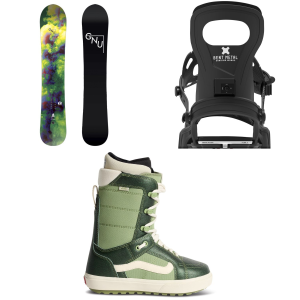 Women's GNU Setsuna LTD Snowboard 2027 - 149 Package (149 cm) + S Womens in Black size 149/S | Aluminum