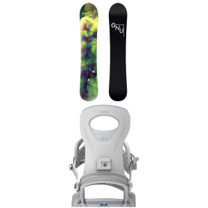 Women's GNU Setsuna LTD Snowboard 2027 - 152 Package (152 cm) + M/L Womens in White size 152/M/L | Nylon/Aluminum