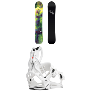 Women's GNU Setsuna LTD Snowboard 2027 - 149 Package (149 cm) + L Mens in White size 149/L | Nylon