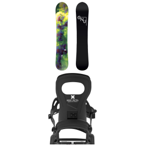 Women's GNU Setsuna LTD Snowboard 2027 - 152 Package (152 cm) + L Womens in Black size 152/L | Aluminum