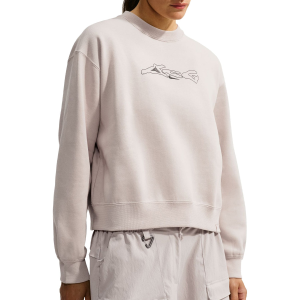 Women's Nike ACG Tuff Fleece Sweatshirt 2026 in Khaki size X-Large | Spandex/Cotton/Polyester