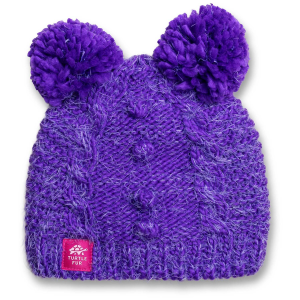 Turtle Fur Kid's Turtle Fur Fluff Balls Beanie Hat 2027 in Purple | Acrylic/Polyester - $35.00 at evo