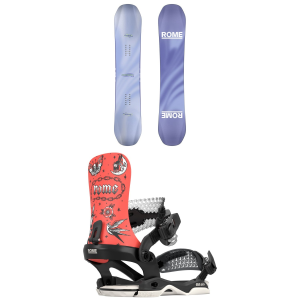 Women's Rome Royal Snowboard 2027 - 147 Package (147 cm) + S Womens size 147/S | Nylon/Aluminum/Bamboo