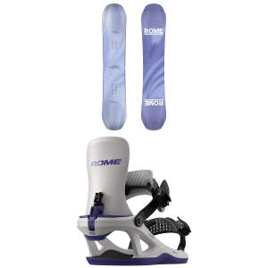 Women's Rome Royal Snowboard 2027 - 141 Package (141 cm) + S Womens in Black size 141/S | Nylon/Aluminum/Bamboo