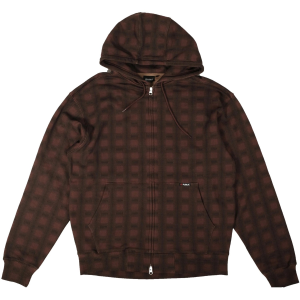 Public Snowboards Public Snowboards Plaid Zip-Up Hoodie Men's 2026 in Brown size X-Large - $74.95 at evo