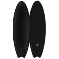 Catch Surf Blank Series Fish Tri Fin Surfboard 2026 in Black size 6'0"