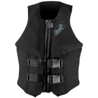 Women's O'Neill Siren USCG Wakeboard Vest 2025 in Black size 6 | Neoprene