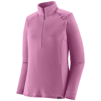 Women's Patagonia Capilene Thermal Weight Zip-Neck Top 2026 in Purple size Large | Spandex/Polyester