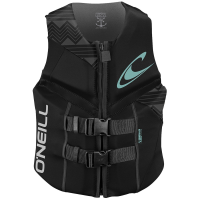 Women's O'Neill Reactor USCG Wakeboard Vest 2025 in Black size 10 | Polyester