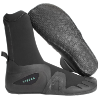 Vissla 5mm 7 Seas Round Toe Wetsuit Boots 2025 in Black size 13 | Neoprene