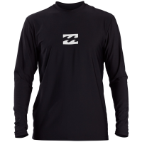 Billabong All Day Wave Loose Fit Long Sleeve Surf Shirt 2021 - X-Large in Black | Elastane/Polyester/Silk