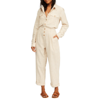 Women's Billabong Dare Me Jumpsuit 2021 - Medium White Pant | Cotton