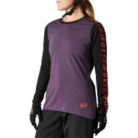 Women's Fox Ranger DR LS Jersey 2021 - Small in Black | Cotton/Polyester