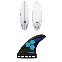 Lib Tech x Lost Puddle Jumper HP (Futures) Surfboard 2022 - 5'6 Package (5'6) + Medium Bindings in Blue size 5'6"/Medium | Polyester