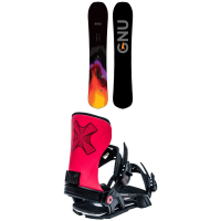GNU Banked Country C3 Snowboard 2023 - 155 Package (155 cm) + M Bindings | Aluminum in Red size 155/M | Aluminum/Polyester