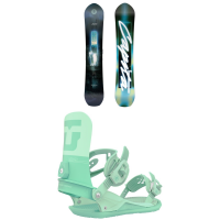 Women's CAPiTA The Equalizer Snowboard 2023 - 154 Package (154 cm) + M Bindings /Silk in White size 154/M | Polyester/Silk