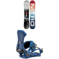 Nitro Team Snowboard 2023 - 157 Package (157 cm) + L Bindings in White size 157/L | Rubber