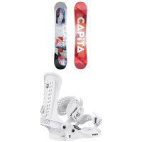 CAPiTA Defenders of Awesome Snowboard 2023 - 164 Package (164 cm) + L Bindings /Silk in Pink size 164/L | Polyester/Silk