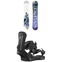 Women's CAPiTA Birds Of A Feather Snowboard 2023 - 140 Package (140 cm) + S Bindings /Silk in Coral size 140/S | Polyester/Silk