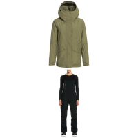 Women's Roxy Glade GORE-TEX Jacket 2023 - Small Package (S) + L Bindings in Green size S/L | Polyester