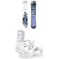 Women's CAPiTA Birds Of A Feather Snowboard 2023 - 150 Package (150 cm) + M Bindings /Silk in White size 150/M | Polyester/Silk