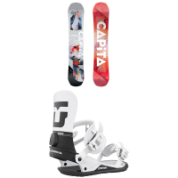 CAPiTA Defenders of Awesome Snowboard 2023 - 162 Package (162 cm) + L Bindings /Silk/Plastic in Green size 162/L | Polyester/Silk/Plastic