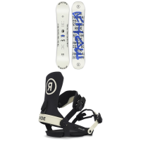 Women's Ride Saturday Snowboard 2023 - 142 Package (142 cm) + M Bindings in Lime size 142/M | Aluminum