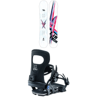 Women's Lib Tech Ryme C3 Snowboard 2023 - 144 Package (144 cm) + M Bindings | Aluminum in White size 144/M | Aluminum/Polyester