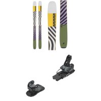 K2 Mindbender 108Ti Skis 2022 - 193 Package (193 cm) + 115 Bindings in Black size 193/115