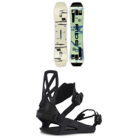 Ride Twinpig Snowboard 2023 - 136 Package (136 cm) + L Bindings in Black size 136/L | Nylon/Bamboo