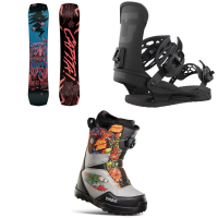 Kid's CAPiTA Children Of The Gnar SnowboardKids' 2023 - 149 Package (149 cm) + S Bindings in Yellow size 149/S | Silk/Plastic