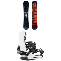 CAPiTA Pathfinder Reverse Snowboard 2023 - 147 Package (147 cm) + L Bindings in Black size 147/L | Silk