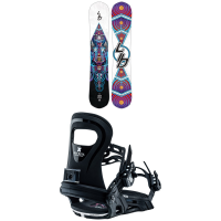 Kid's Lib Tech T.Ripper C2 Snowboard 2023 - 146 Package (146 cm) + XS Bindings | Aluminum in Black size 146/Xs | Aluminum/Polyester