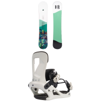 Women's K2 First Lite Camber Snowboard 2023 - 142 Package (142 cm) + M Bindings in Grey size 142/M | Polyester