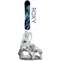 Women's Roxy Breeze Snowboard 2022 - 151 Package (151 cm) + M Bindings in Teal size 151/M | Nylon