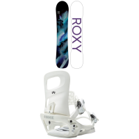 Women's Roxy Breeze Snowboard 2022 - 148 Package (148 cm) + M/L Bindings in White size 148/M/L | Nylon