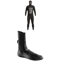 XCEL 5/4 Axis Hooded Wetsuit 2024 - Large Package (L) + 13 Booties in Black size L/13 | Spandex/Neoprene
