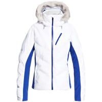 Women's Roxy Snowstorm Jacket 2021 in White size Medium | Polyester