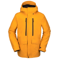 Volcom Ten Insulated GORE-TEX Jacket 2021 Yellow in Gold size Small | Nylon/Polyester