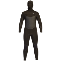 Billabong 5/4 Absolute Plus Chest Zip Hooded Wetsuit 2021 in Black size Medium | Nylon/Polyester/Neoprene