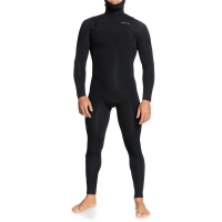 Quiksilver 4/3 Everyday Sessions Chest Zip Hooded Wetsuit 2022 in Black size Medium | Rubber/Neoprene