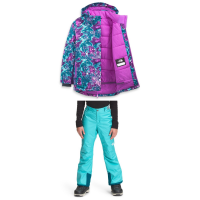 Kid's The North Face Freedom Extreme Insulated Jacket Girls' 2022 - X-Large Gray Package (XL) + XS Bindings | Nylon in Grey size Xl/Xs | Nylon/Polyester