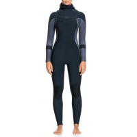 Women's Roxy 5/4/3 Syncro Chest Zip Hooded Wetsuit 2021 in Black size 8 | Neoprene