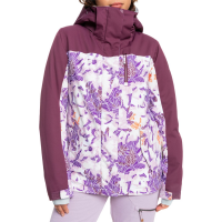 Women's Roxy Jetty Block Jacket 2022 in Purple size X-Small | Polyester