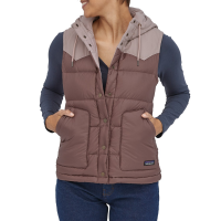 Women's Patagonia Bivy Hooded Vest 2021 in Brown size X-Large | Polyester