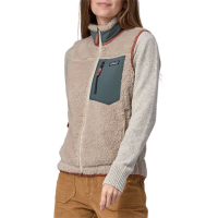 Women's Patagonia Classic Retro-X(R) Vest 2022 in Khaki size Small | Polyester